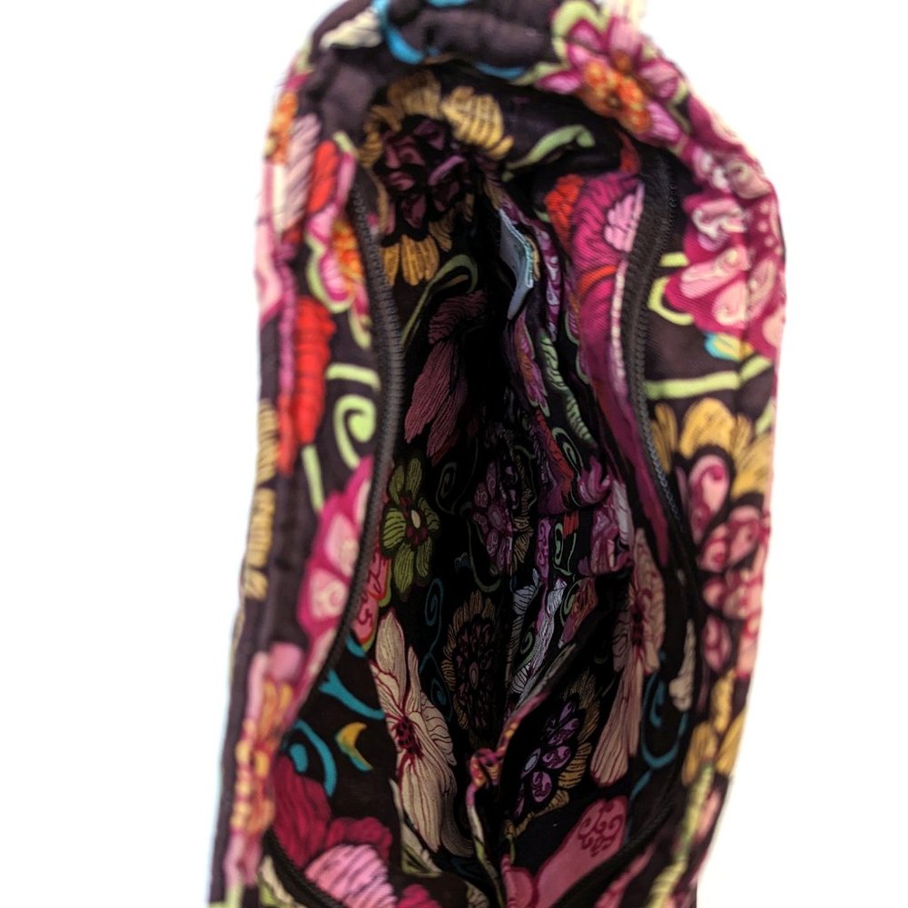 Vera Bradley Hipster Mod Floral Crossbody Hipster Shoulder Bag Paisley Zip Front - Picture 5 of 5